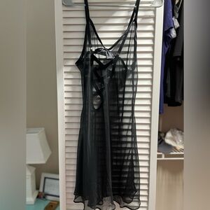 Fredrick’s of Hollywood black see through nightgown
